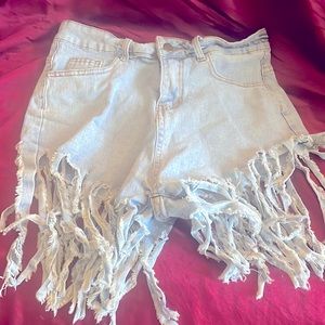 Fringe shorts